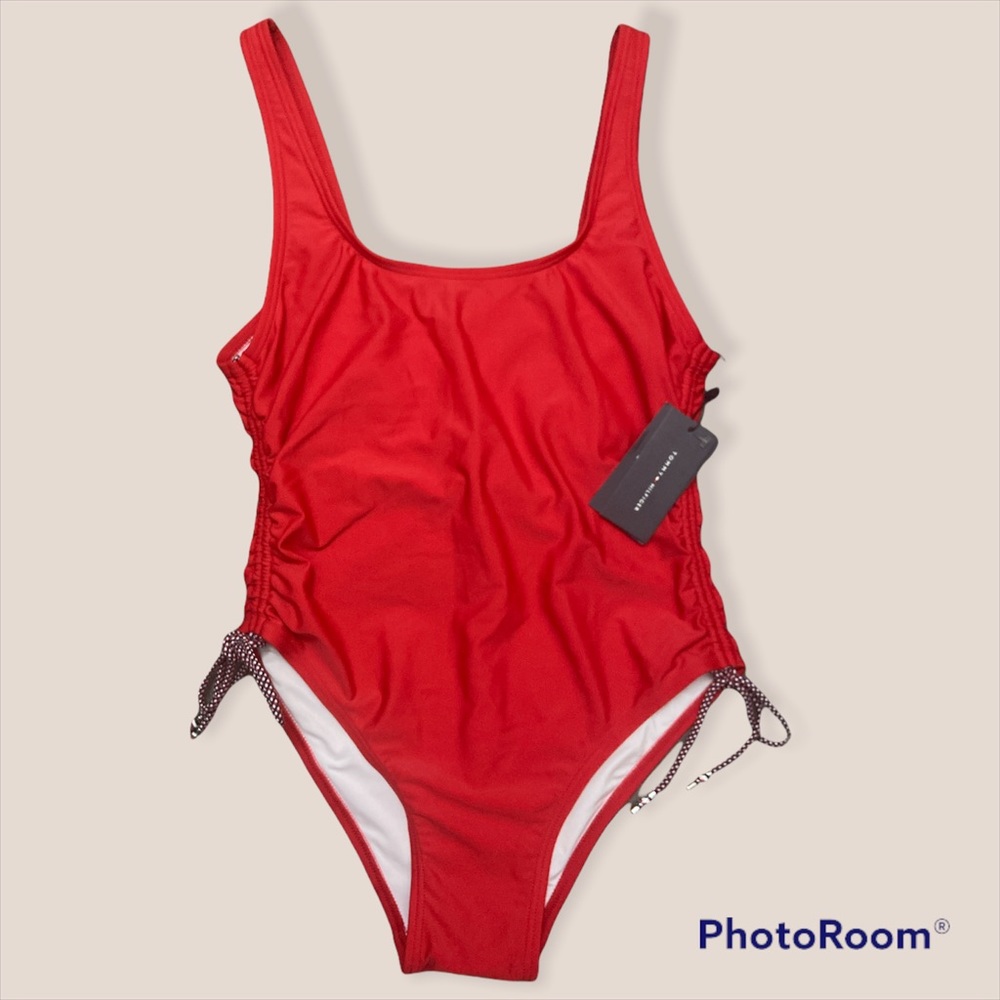 NWT Tommy Hilfiger Scoopneck One-Piece Swimsuit